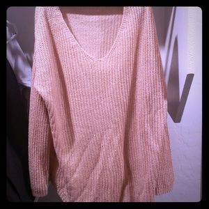 Lightweight peach sweater